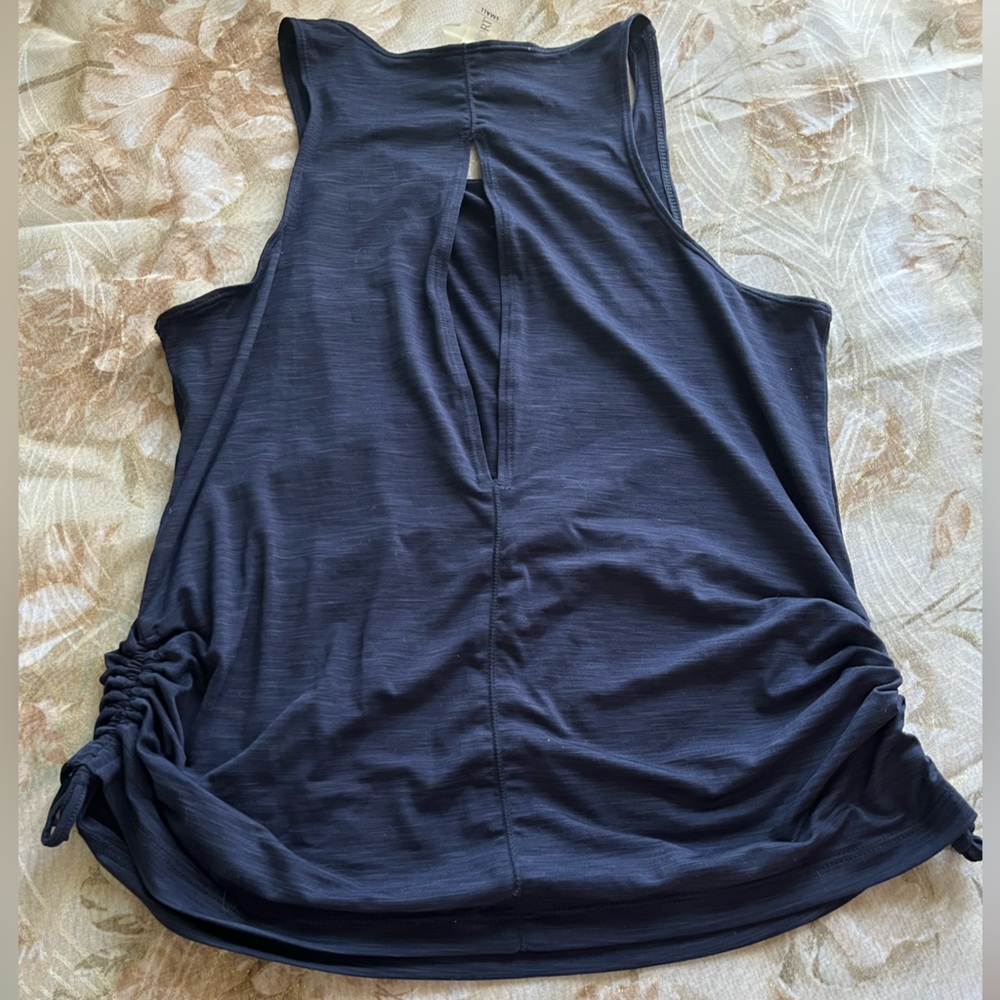 PRISMSPORT Navy Muscle Tee - Picture 2 of 2
